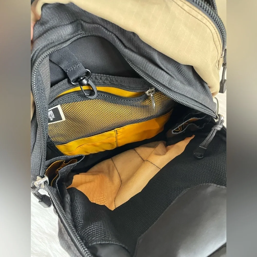 The North Face Recon Black and Tan Backpack